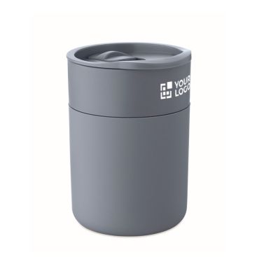 Vaso de plástico y silicona con tapa corredera 330ml