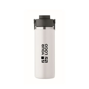 Botella de acero inoxidable doble pared con pajita 500 ml