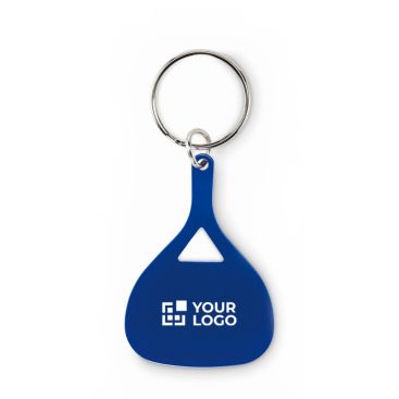 Llavero de aluminio reciclado en forma de pala para personalizar
