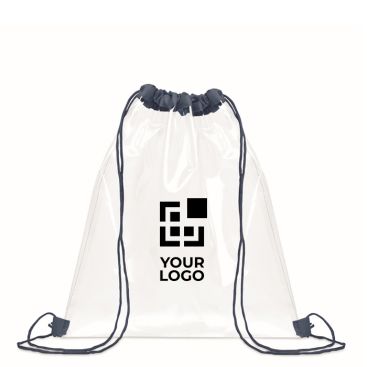 Bolsa de cuerdas de plástico transparente con cordones