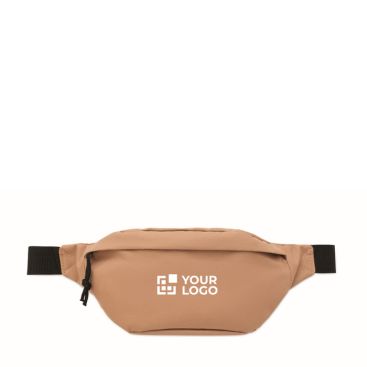 Bolsa riñonera de poliéster RPET 600D con cremalleras