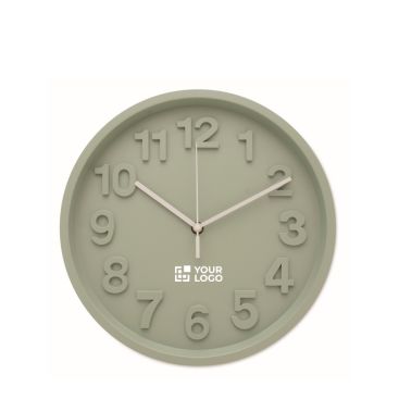 Reloj de pared en acabado mate con movimiento silencioso
