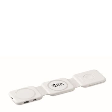 Base de carga magnética de ABS con hubs USB integrados 15W