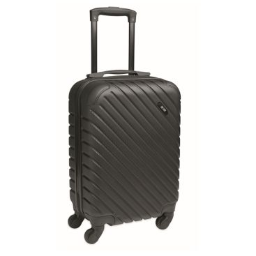 Trolley de plástico rígido con compartimiento principal y 4 ruedas