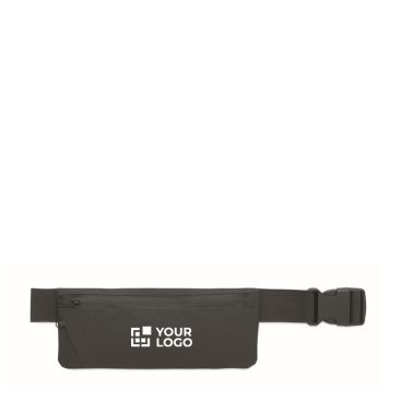 Riñonera de running en poliéster RPET 600D con cremallera