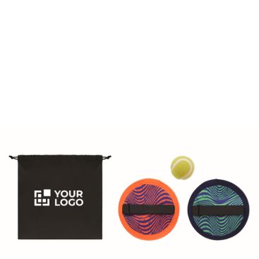 Juego atrapa pelotas de neopreno con bolsa malla RPET
