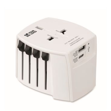 Adaptador de viaje compacto de 30 W con USB-A y USB-C