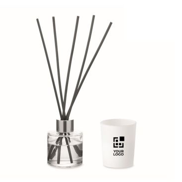 Set aromático con difusor de fragancia y vela de cera vegetal