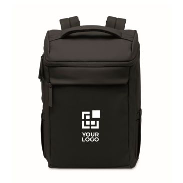 Mochila para portátil de PU con forro RPET con compartimento de 15''