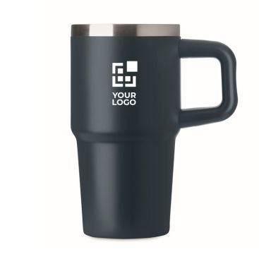 Vaso térmico de acero inoxidable reciclado con tapa y pajita 500ml