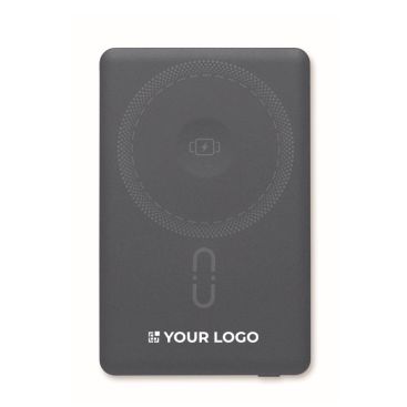 Powerbank magnético de aluminio reciclado con cable y anillo 5.000mAh