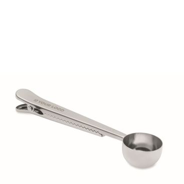 Cuchara medidora de acero inoxidable con clip de cierre 15ml