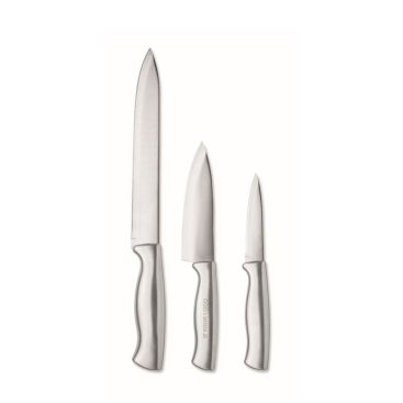 Set de 3 cuchillos de cocina de acero inoxidable para uso diario
