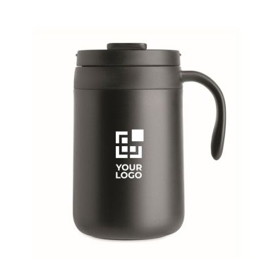 Vaso térmico de acero inox. con filtro reutilizable para café 450ml