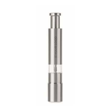 Molinillo manual de acero inox. y acrílico para sal o pimienta a presión