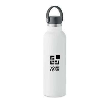 Botella antifuga con 2 tapones intercambiables y pajita 700ml