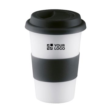 Taza personalizada de cerámica con tapa 400ml vista principal