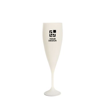 Copa de champán reutilizable biocompuesta hecha en Europa 140ml