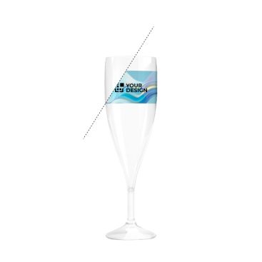 Copa tipo flauta para champagne de plástico Tritan® reutilizable 140ml