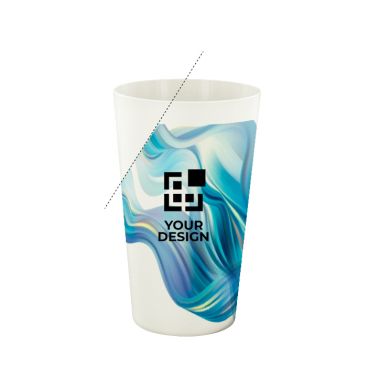 Vaso reutilizable de origen vegetal y mineral tamaño grande 600ml