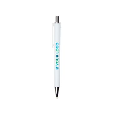 Bolígrafo de plástico reciclado con tinta semigel negra 0,7mm