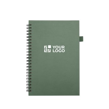 Cuaderno de tapa dura piel sintética espiral A5 hojas a rayas JournalBooks