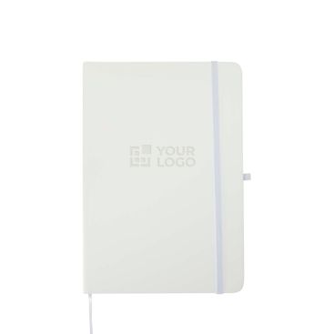 Cuaderno con tapa dura de piel sintética A5 hojas a rayas
