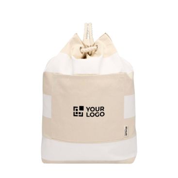 Bolsa de lona algodón reciclado con asas de cuerda 270 g/m2