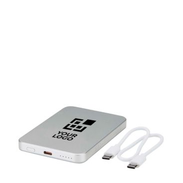 Power bank magnética compacta que carga sin cables 5.000 mAh