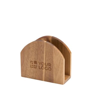 Servilletero de madera de acacia natural ideal para mesa
