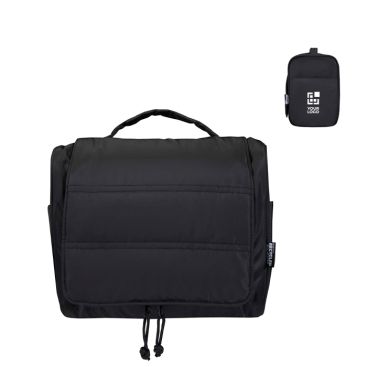 Neceser de poliéster reciclado con colgador acolchado 8L