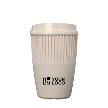 Vaso reutilizable de plástico reciclado una pared 350ml