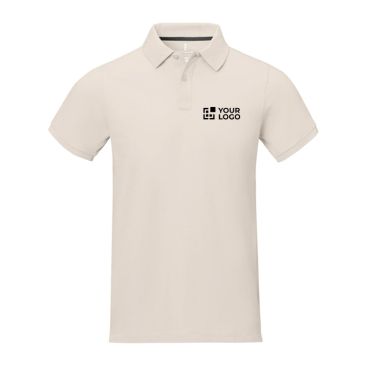 Polo de manga corta de hombre de algodón en piqué 200 g/m2 Elevate Life vista principal