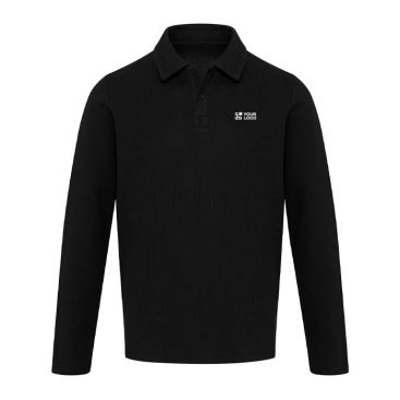 Polo de algodón unisex manga larga en punto piqué 245 g/m2 Elevate
