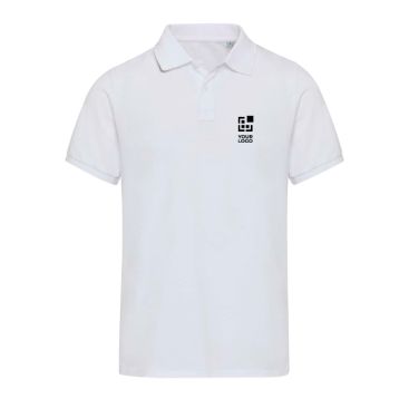 Polo unisex manga corta de algodón con tejido mixto 220 g/m2 Elevate