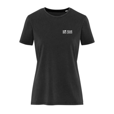Camiseta mujer manga corta algodón hilado en anillos 160 g/m2 Elevate