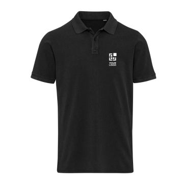 Polo hombre manga corta en piqué prelavado 200 g/m2 Elevate
