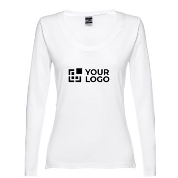 Camisetas para publicidad manga larga mujer vista principal