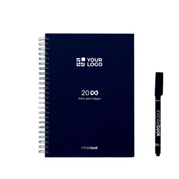 Libreta reutilizable tapa dura con escaneo InfiniteBook A5 tinta negra