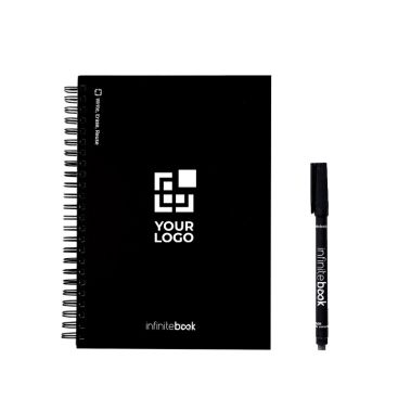 Libreta hecha en Europa tapa dura InfiniteBook A5 tinta negra