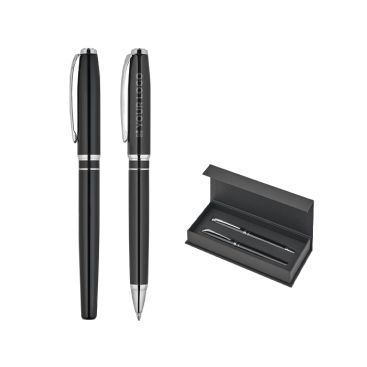 Set de escritura premium con bolígrafo y roller en tinta azul