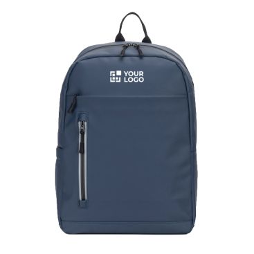 Mochila de cuero sintético con cremalleras impermeables para PC 16''