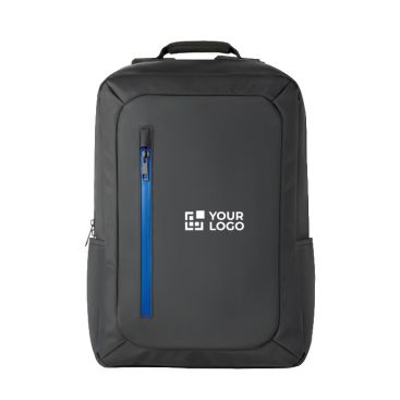 Mochila con logotipo para portátil impermeable acolchada 15,6'' de color negro
