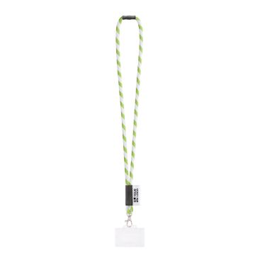Lanyard tubular fabricado en Europa con mosquetón estándar
