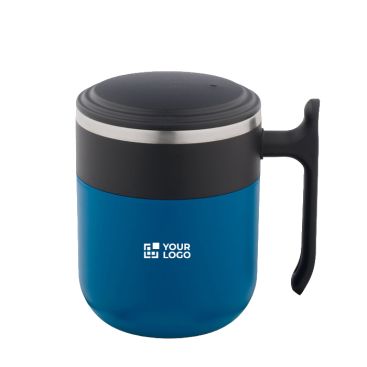 Taza de viaje doble pared con acabado mate y base antideslizante 400ml
