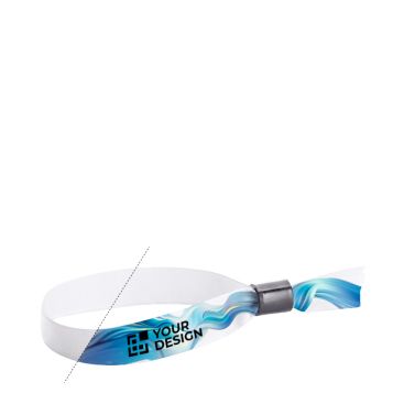 Pulsera lanyard de poliéster para sublimación con cierre de seguridad