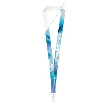 Lanyard de poliéster para sublimación con mosquetón ovalado