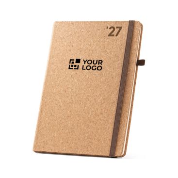 Agenda B5 con logo de color natural - Agotado
