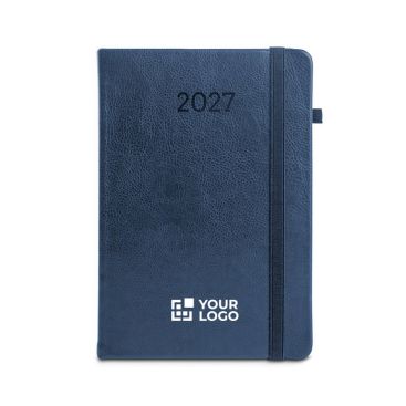 Agenda con cubierta en piel sintética y vista diaria A5