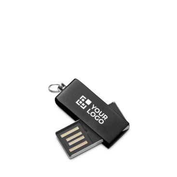 Memoria USB de aluminio y tamaño mini con formato giratorio